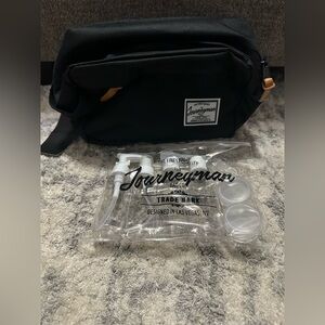 Travel Kit Product Bottles And Zipper Bag 
New never used The Journeyman Bag